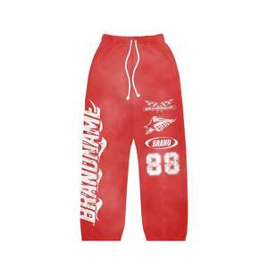 Chándales de entrenamiento estampados con diseño de logotipo personalizado de alta calidad 100% para hombres, chándales personalizados para correr para Unisex - Product Image 3