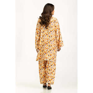 ชุดเซ็ตเสื้อผ้าลำลอง IPST-55171 ผ้าคอตตอนผสมไนลอน พิมพ์ลายเครป ชุดสองชิ้น สำหรับฤดูใบไม้ผลิ/ฤดูร้อน ไซส์ XS ถึง 5XL - Product Image 4