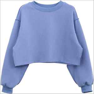 Parfaitement surdimensionné sweats à capuche pour femmes sweats col rond décontracté respirant séchage rapide Fitness Gym pull haut - Product Image 6