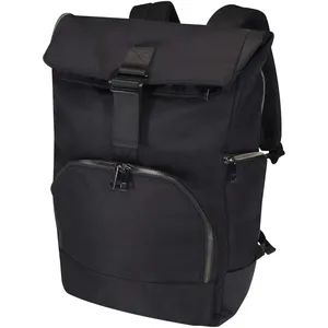 Mochila para portátil de 15,6 pulgadas en material reciclado certificado GRS con cierre enrollable Rhine - 18L - Product Image 1