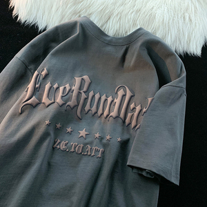 T-shirt 100% coton personnalisé pour hommes impression 3d mousse à manches courtes haute qualité pour hommes coupe ample impression 3d bouffante T-shirt - Product Image 3