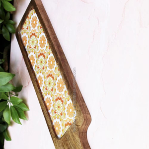 Bandeja de Servir de Madera Hecha a Mano, Ecológica y Más Vendida, con Asas para Servir Fácilmente Alimentos y Bebidas, Falak World Export - Product Image 1