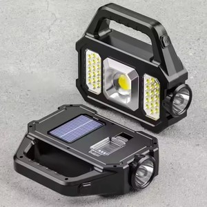 Fabrika doğrudan yüksek parlaklık <span class=keywords><strong>LED</strong></span> el fenerleri güneş enerjisi dahili pil şarj edilebilir el meşale lambaları ile güç bankası - Product Image 3
