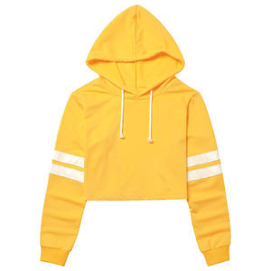 2025 nouvelle meilleure vente Logo personnalisé sport vêtements actifs femmes haut court sweats à capuche nouvelle mode fabriqué en usine femmes haut court sweats à capuche - Product Image 2