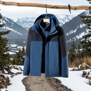 แจ็กเก็ตผู้ชายเสื้อกั๊กให้ความอบอุ่นสำหรับฤดูหนาวแจ็คเก็ตน้ำหนักเบาสีดำอบอุ่นมีแพ็คแบตเตอรี่ - Product Image 3