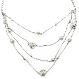 Solid 925 Sterling <b>Silver</b> Stunning Boho <b>Necklace</b> <b>Handmade</b> Jewelry For Women Crafted From 925 Sterling <b>Silver</b> Perfect For Wedding - Product Image 3