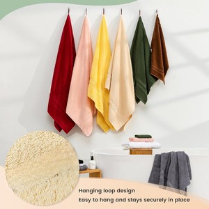 Extra <b>Large</b> 100% Cotton Turkish Bath & Hand Towels Premium Woven Bath Sheet with Maximum Softness and Absorbency - Product Image 5