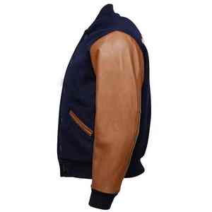 Veste universitaire de baseball haut de gamme personnalisée 2026 pour hommes, col marin personnalisé, université, collège - Product Image 5