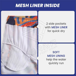 Logo personnalisé Shorts de bain pour hommes Shorts de plage Shorts de bain pour hommes Maillots de bain pour l'été Plage à séchage rapide Sublimation - Product Image 5