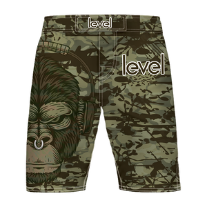 Pantalones cortos de lucha jiu jitsu con logotipo personalizado negro MMA shorts cortos de agarre - Product Image 1