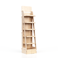 Étagères de présentation réglables, double face, écologiques, légères, portables, en bois, pour supermarché, 3 à 8 niveaux