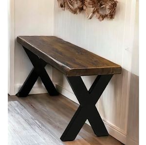 Classic design solid wooden <b>bench</b> <b>indoor</b> and outdoor furniture for home living room outdoor garden storage <b>bench</b> made in India - Product Image 5