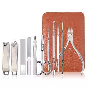 11 Pieces Black Colors <b>Nail</b> Clippers Set High Quality Manicure <b>Kits</b> by Zachary Industries - Product Image 1