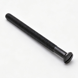 Vis en acier au carbone noir sur mesure, vis longues à tête plate fendue M2-M12 pour l'assemblage de meubles - Product Image 1