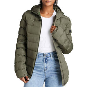 Custom Color Women's Puffer <b>Jacket</b> Fashion Windproof and Breathable Knitted Clothing - Product Image 1