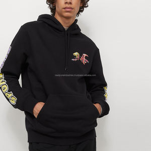 Sweat à capuche zippé intégral personnalisé en fausse fourrure 500 g/m² en coton, style streetwear, polaire, hiver, brodé, pour hommes - Product Image 1