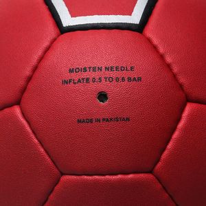 Palla da pallamano in pelle sintetica composita rossa per la scuola sport Match Training con impugnatura antiscivolo resistente stampata su misura - Product Image 6