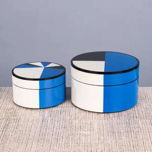 กล่องใส่ของทำจากไม้ทำมือกล่องกลมเคลือบแล็กเกอร์พรีเมี่ยมสินค้าขายส่งจากเวียดนาม - Product Image 1