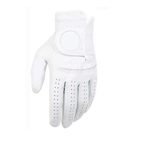 Guantes de Golf Unisex Personalizados con Logotipo, de Alta Calidad, de Piel de Oveja Cabretta, Antideslizantes, Suaves y Transpirables, con Cierre de Gancho y Bucle
