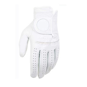 Guantes de golf transpirables suaves antideslizantes de piel de oveja blanca con logotipo personalizado para protección de Palma - Product Image 6