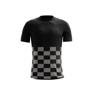 T-shirt en maille personnalisé avec logo imprimé intégral par transfert thermique, vente en gros, t-shirts personnalisés pour hommes, durables et respirants - Product Image 5