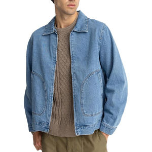 Chaqueta Vaquera de Mezclilla Elegante al por Mayor para Hombre, Chaqueta Cálida y Transpirable de Invierno con Logotipo Frontal Personalizable en Grandes Cantidades - Product Image 1