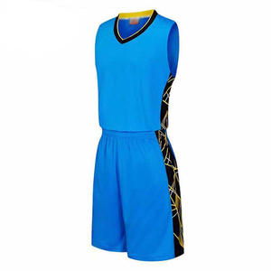 Venta caliente cómodo nuevo diseño de baloncesto de manga corta Jersey con pantalones cortos de impresión uniformes de baloncesto - Product Image 3