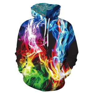 Sudadera con Capucha Unisex con Estampado de Galaxia, Sudadera Holgada de Punto con Cremallera, Ropa de Calle de Invierno, Fabricante OEM - Product Image 1