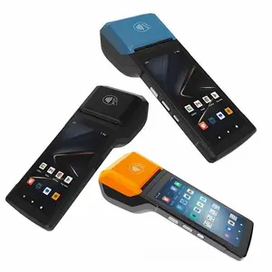 안드로이드 13 모바일 POS 휴대용 NFC H10 4G 스마트 Pos 안드로이드 터미널 58MM 열전사 프린터