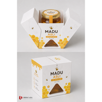 Caja de Barritas Energéticas de Granola Personalizadas, Comida Saludable, Kraft, Logotipo Personalizado