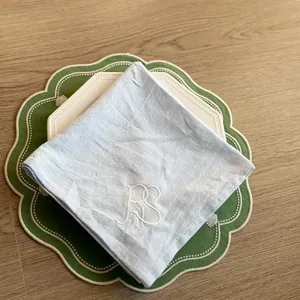 Serviettes <span class=keywords><strong>de</strong></span> <span class=keywords><strong>table</strong></span> <span class=keywords><strong>de</strong></span> <span class=keywords><strong>mariage</strong></span> personnalisées en lin 100% coton, broderie monogramme, logo personnalisé, couleurs et styles, <span class=keywords><strong>serviette</strong></span> <span class=keywords><strong>de</strong></span> <span class=keywords><strong>table</strong></span> <span class=keywords><strong>de</strong></span> <span class=keywords><strong>mariage</strong></span> - Product Image 6