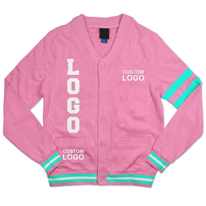 Service OEM de logos personnalisés – Pull en laine/acrylique pour l'école, cardigan tricoté universitaire, pull décontracté à manches longues, pull d'hiver à double boutonnage - Product Image 1