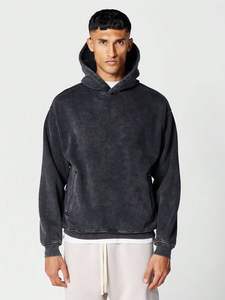 Oversized Vintage <b>Hoodie</b> Loose Fit Baggy Sweatshirt Basic Acid Wash Pullover Top <b>Soft</b> Cotton Acid Washed Hoodies - Product Image 5