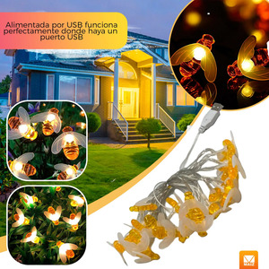 Kawaii <b>Decorative</b> LED <b>Light</b> <b>Bulb</b> Series, 3 Meters, USB - Assorted Colors - Product Image 6