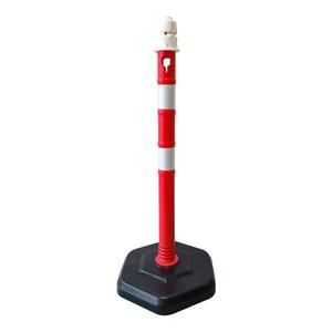10-Piece Red Reflective Delineator <b>Posts</b> 100 X 6 cm PE Material Road & Traffic Safety - Product Image 2