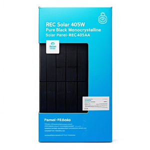 แผงโซลาร์เซลล์ REC Solar 405W สีดำล้วนแบบสองหน้าชนิดโมโนคริสตัลไลน์-REC405AA - Product Image 1