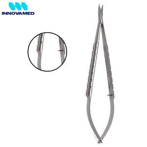 Tijeras de Precisión con Mango Redondo Recto de 7 Pulgadas, Tijeras Afiladas con Resorte para Dar Forma y Recortar Cejas y Pestañas de INNOVAMED - Product Image 6