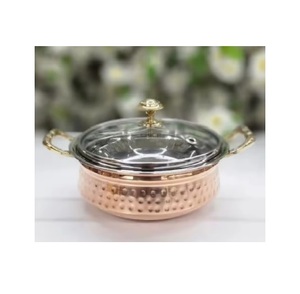 Casserole à Double paroi en acier inoxydable noir argenté Chauffe-plats Design moderne classique Durable écologique 20cm de diamètre - Product Image 2