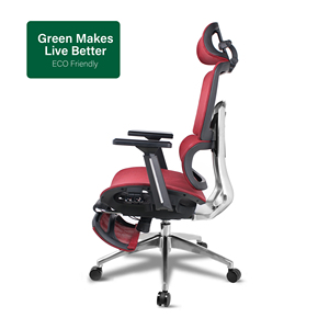 Chaise de bureau ergonomique certifiée EN1335 avec repose-pieds - Product Image 1