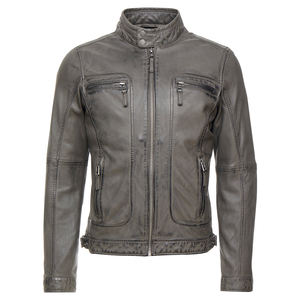 Veste en cuir coupe-vent de haute qualité au meilleur prix avec logo personnalisé, durable, séchage rapide, respirante, veste en cuir personnalisée pour homme - Product Image 1