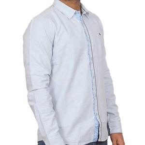 Chemise décontractée pour homme à col en V et boutons, en popeline 100% polyester, motif floral tribal polynésien de haute qualité - Product Image 1