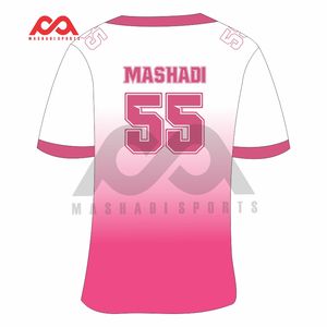 Short Sleeve <b>V</b>-<b>Neck</b> Sublimated American Football Jersey Breathable Youth Adult Club Football Uniforms Plus Sizes Summer Season - Product Image 3