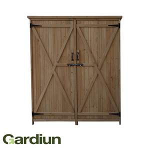 Garden Storage Wooden Cabinet Sundy With Folding Doors Waterproof | Outdoor Garden Supplies | Product ready to Ship From Spain - Product Image 3