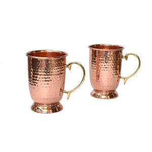Mug en cuivre martelé, fait main, pour eau, bière, Moscow Mule, durable, utilisation ayurvédique, bien-être quotidien - Product Image 5