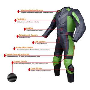 ชุดหนัง Pk/ชุดแข่งรถมอเตอร์ไซค์/ถุงมือมอเตอร์ไซค์ รองเท้ามอเตอร์ไซค์ ผู้ผลิตจากปากีสถาน รับผลิตแบรนด์ตามสั่ง ตรวจสอบคุณภาพอย่างมืออาชีพ - Product Image 5