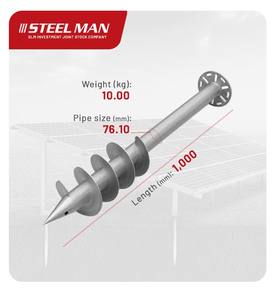 Vis de terre en acier galvanisé pour clôtures et terrasses-Vis de montage pour la ferme-100% Made in Viet Nam - Product Image 1