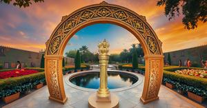 Brass Ashoka Pillar Miniature National Emblem of India Statue Mini Showpiece (5.5 Inch) - Product Image 5