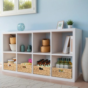 Panier de rangement carré en jacinthe d'eau naturelle, tissé à la main, fait à la main, vente en gros, écologique, fabriqué au Vietnam - Product Image 6