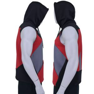 Sudadera con Capucha sin Mangas para Hombre, Estilo Hip Hop, 100% Algodón, Estampada, Holgada e Informal - Product Image 5