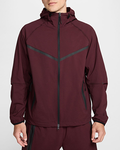 Chaqueta cortavientos de manga corta para hombre Chaqueta ligera para correr personalizada con cremallera media Suministro directo - Product Image 1